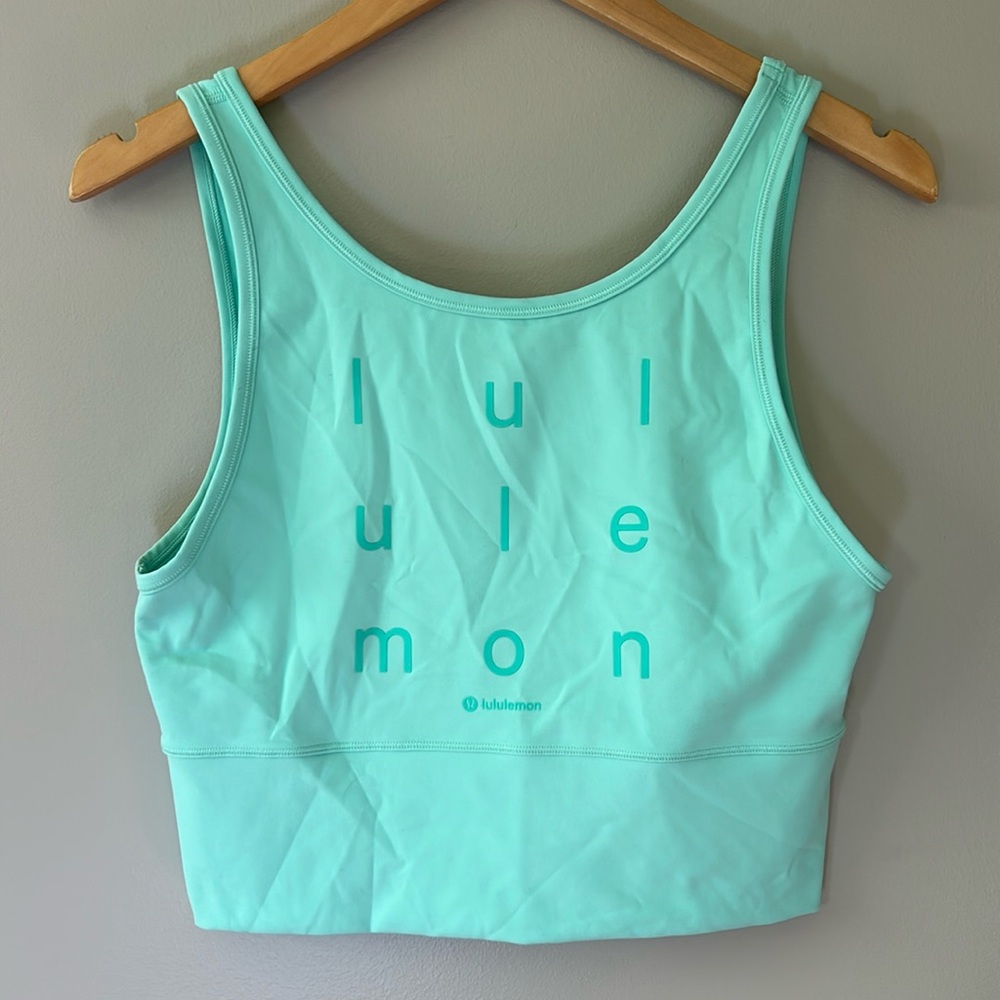 Lululemon Power Pivot Tank Top *Motif Sz 10 Wild‎ Mint